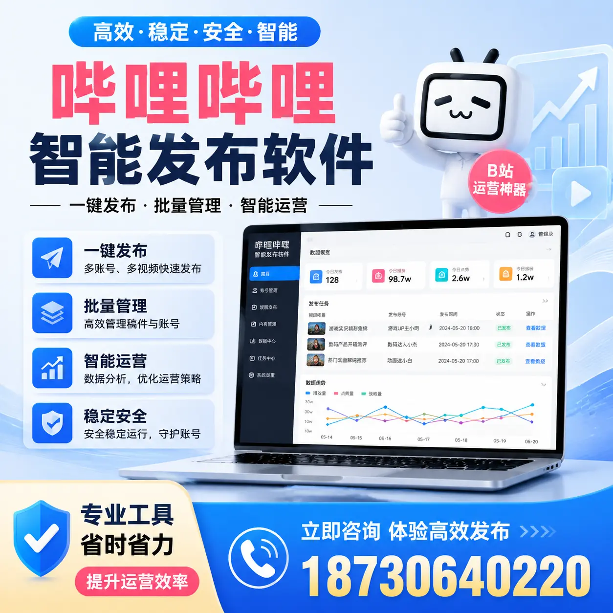 解密哔哩哔哩智能发布软件：功能与优势分析在 儋州